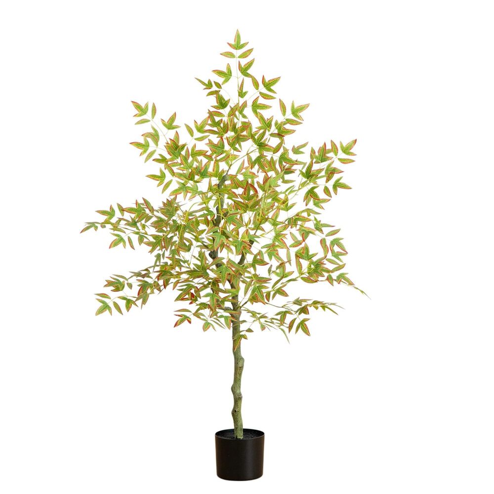 2448 4ft Autumn Nandina Artificial Fall Tree Harvest Season Decor
